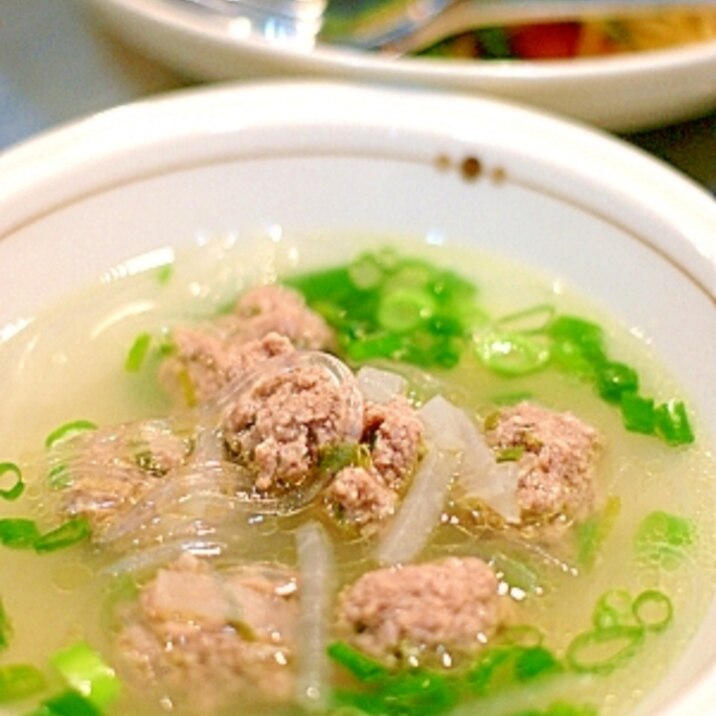 肉団子の中華スープ